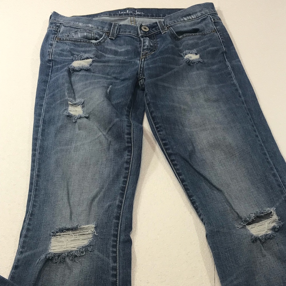 London Boot Cut  Destroyed Jeans - Picture 7 of 8